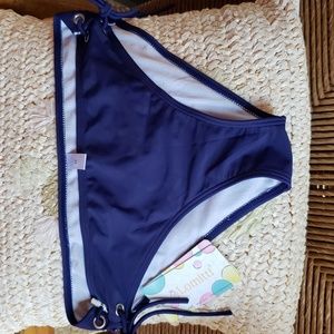 Lomitti blue bikini bottoms, size M
